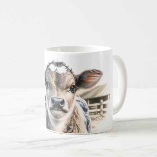 Mug Curieux veau (Devant droit)