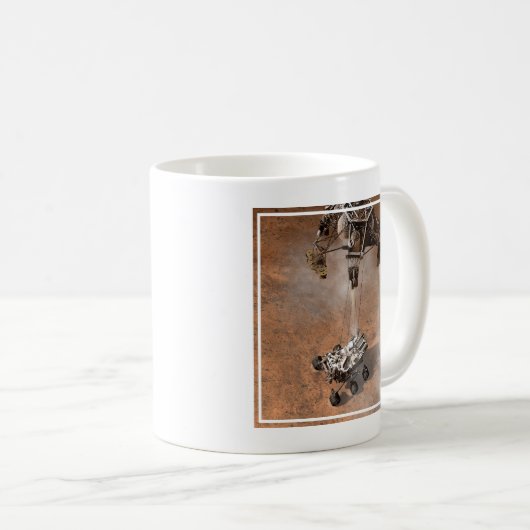 Mug Curiosity Arrivant Sur La Surface Martienne. (Devant droit)