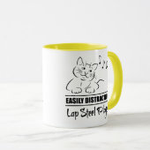 Mug Curious Cat facilement distrait par Lap Steel Play (Devant droit)