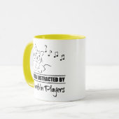 Mug Curious Cat facilement distrait par les joueurs de (Devant gauche)