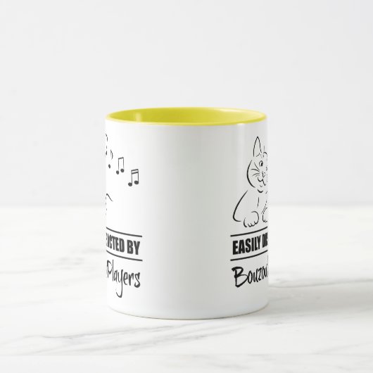 Mug Curious chat facilement distrait par les joueurs B (Centre)
