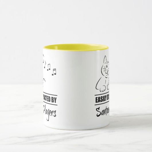 Mug Curious chat facilement distrait par les joueurs S (Centre)