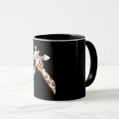Mug Curious Giraffe Funny Zoo Animal Costume Cadeau (Devant droit)