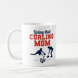 Mug Curling Maman hiver Glace Sport Curler jour des mè