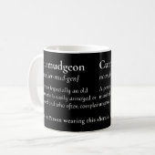 Mug Curmudgeon Pour Les Grumpy, Grouchy, Papa Ou Père (Devant gauche)