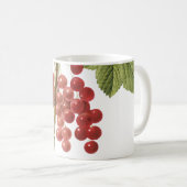 Mug currant rouge (Ribes rubrum) par Redouté (Devant droit)