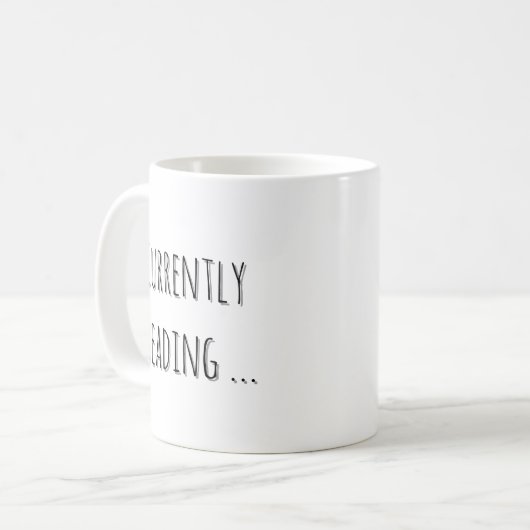 Mug Currently Reading… Minimalist Book Lover  (Devant gauche)