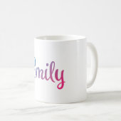 Mug Cursive élégant d'Emily (Devant droit)