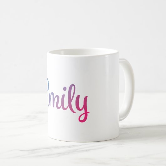 Mug Cursive élégant d'Emily (Devant droit)