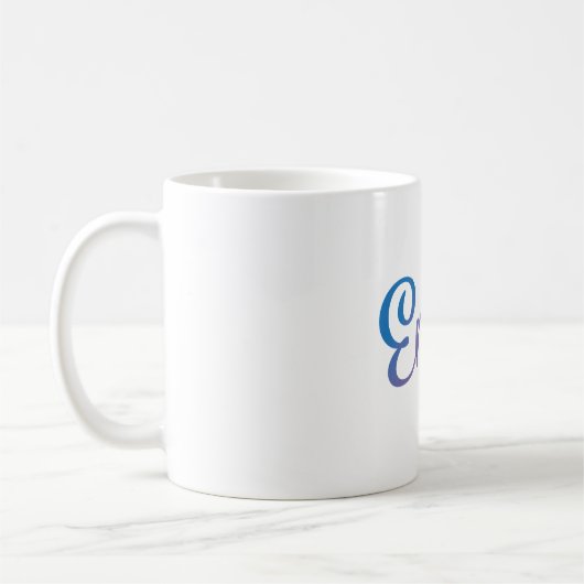 Mug Cursive élégant d'Emily (Gauche)