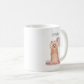 Mug Curte Yorkshire Terrier Anniversaire (Devant droit)