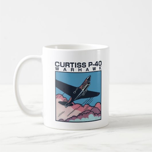 Mug Curtiss P-40 Warhawk | WW2 Plane (Gauche)