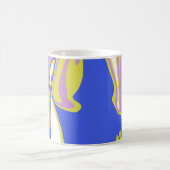 Mug Curved Flowing Lines in a Layered Abstract Pattern (Centre)