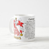 Mug Cushman, l'origine, la signification et la crête (Devant gauche)