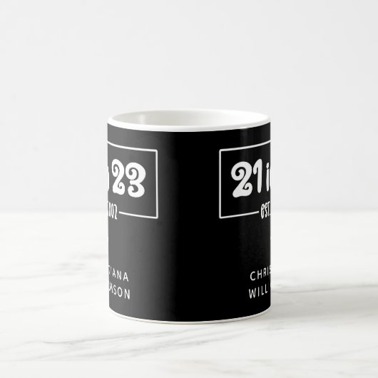 Mug Custom 21st Birthday Cadeau 21 en 23 Est 2002 (Centre)