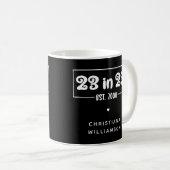 Mug Custom 23rd Birthday Gift 23 en 23 Est 2000 (Devant droit)