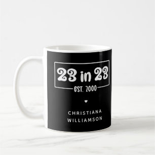 Mug Custom 23rd Birthday Gift 23 en 23 Est 2000