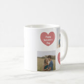 Mug Custom 2 Photos, Hearts Graphic, Valentine's Day (Devant droit)