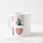 Mug Custom 2 Photos, Hearts Graphic, Valentine's Day (Devant gauche)