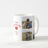Mug Custom 4 Photos Happy Valentine's Day to (Devant droit)