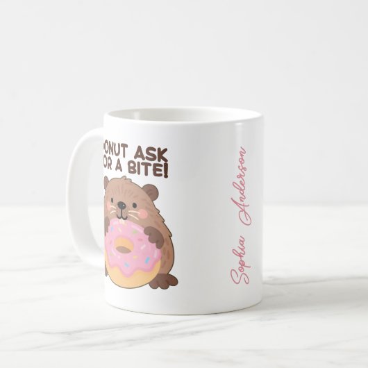 Mug Custom A fun play on words Castor & Dona (Devant gauche)