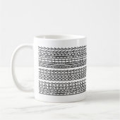 Mug Custom Age Happy Birthday Modern Hidden Message (Gauche)