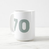 Mug Custom Age & Name Funny Senior Birthday (Devant gauche)