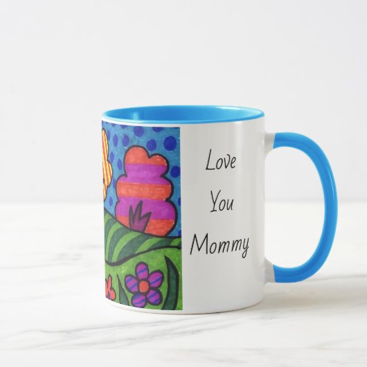 Mug Custom Ajouter l'art de l'enfant Photo Personnalis (Droite)