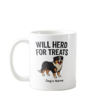 Custom Australian Shepherd “Will Herd for Treats” 