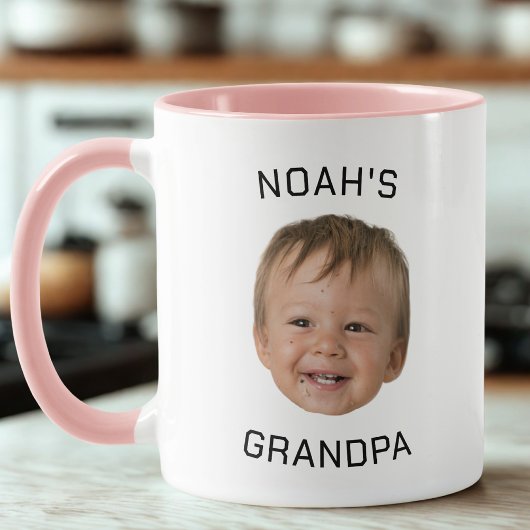 Mug Custom Baby Face Photo Grandpa