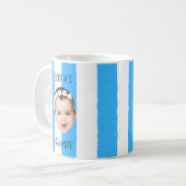 Mug Custom Baby Face Stripe Baby Face New Parent Gift (Devant gauche)
