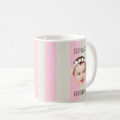 Mug Custom Baby Face Stripe Baby Face New Parent Gift (Devant droit)