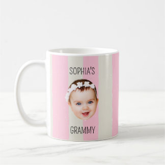Mug Custom Baby Face Stripe Baby Face New Parent Gift
