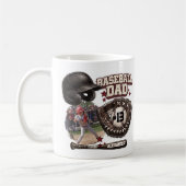Mug Custom Baseball Dad Photo Name (Gauche)