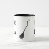 Mug Custom BASIC WITCH Broom Funny Cadeau Cool esthéti (Centre)