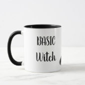 Mug Custom BASIC WITCH Broom Funny Cadeau Cool esthéti (Gauche)