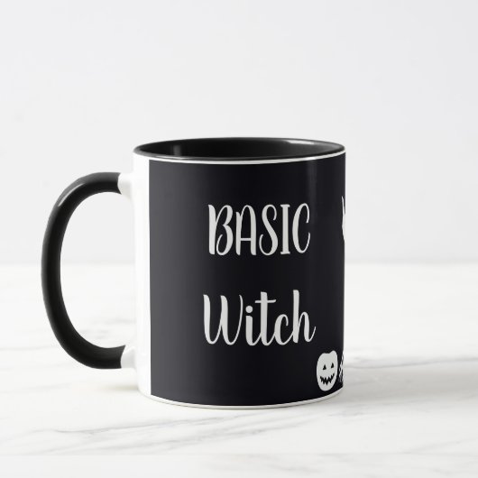 Mug Custom BASIC WITCH w Chat Funny Cadeau Cool esthét (Gauche)