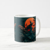 Mug Custom Beautiful Witch Halloween Accent Mug, Perso (Devant droit)