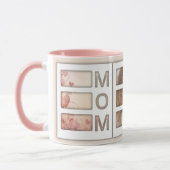 Mug Custom best Mom 3 Photo Grid Birthday Keepsake (Gauche)