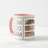 Mug Custom best Mom 3 Photo Grid Birthday Keepsake (Devant gauche)