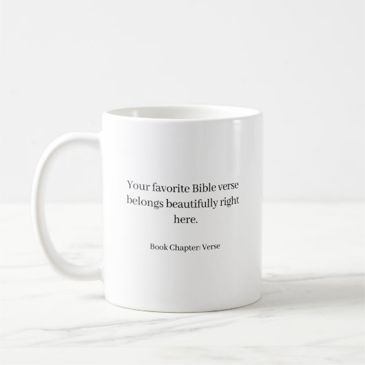 Mug Custom bible verse - create your own  (Gauche)