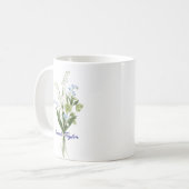 Mug Custom Birth Flower Lily of The Valley (Devant gauche)