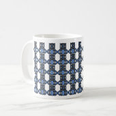 Mug Custom Blue Abstract (Devant gauche)
