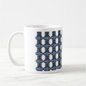 Mug Custom Blue Abstract (Gauche)