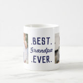 Mug Custom Blue Best Grandpa Ever (Centre)