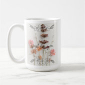 Mug Custom Blush Pink Floral "A GIFT Just For You"  (Gauche)