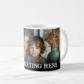 Mug Custom Bold Personalized Family One Photo (Devant droit)
