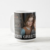 Mug Custom Bold Personalized Family One Photo (Devant gauche)