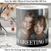 Mug Custom Bold Personalized Family One Photo