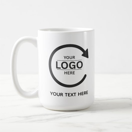 Mug Custom Business Brand Logo (Gauche)